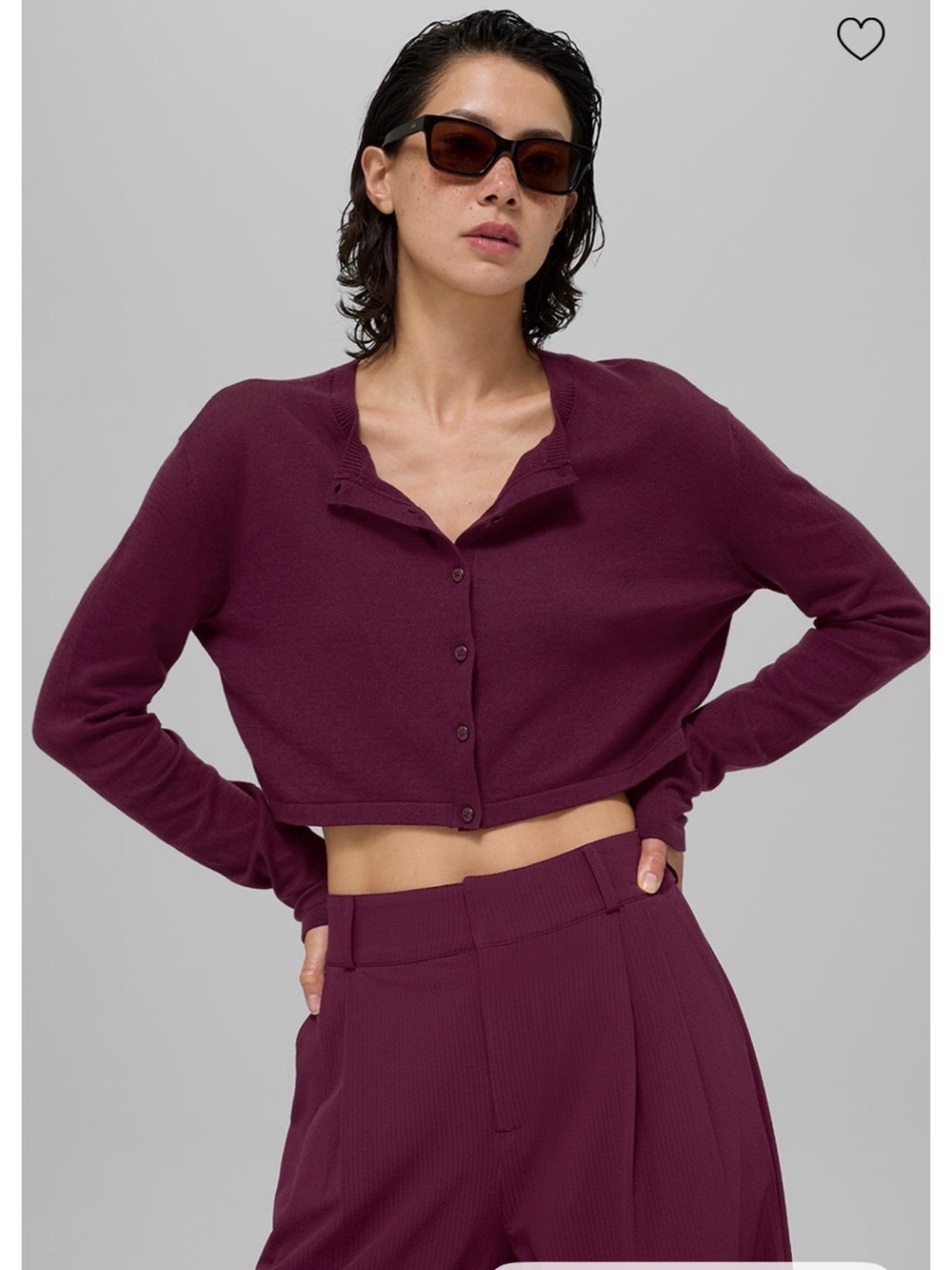 Supernatural Sweater Cardigan Burgundy